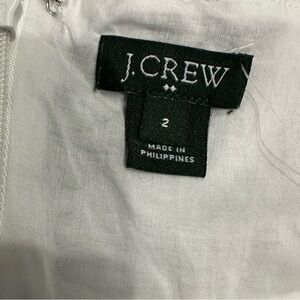 J. Crew White Top with Black Label